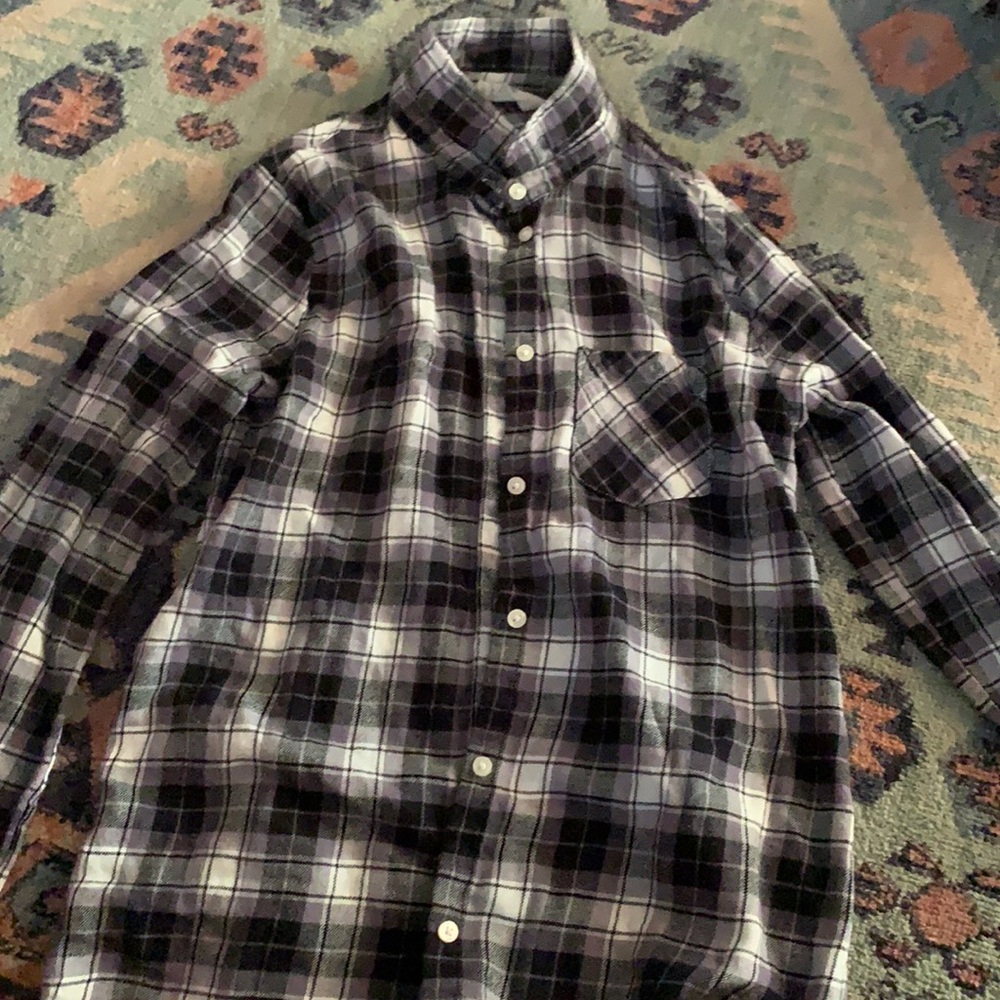 Black and white H&M flannel